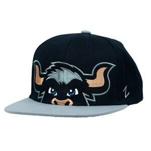 Big Blue Peeking Flat Brim Snapback Youth Hat